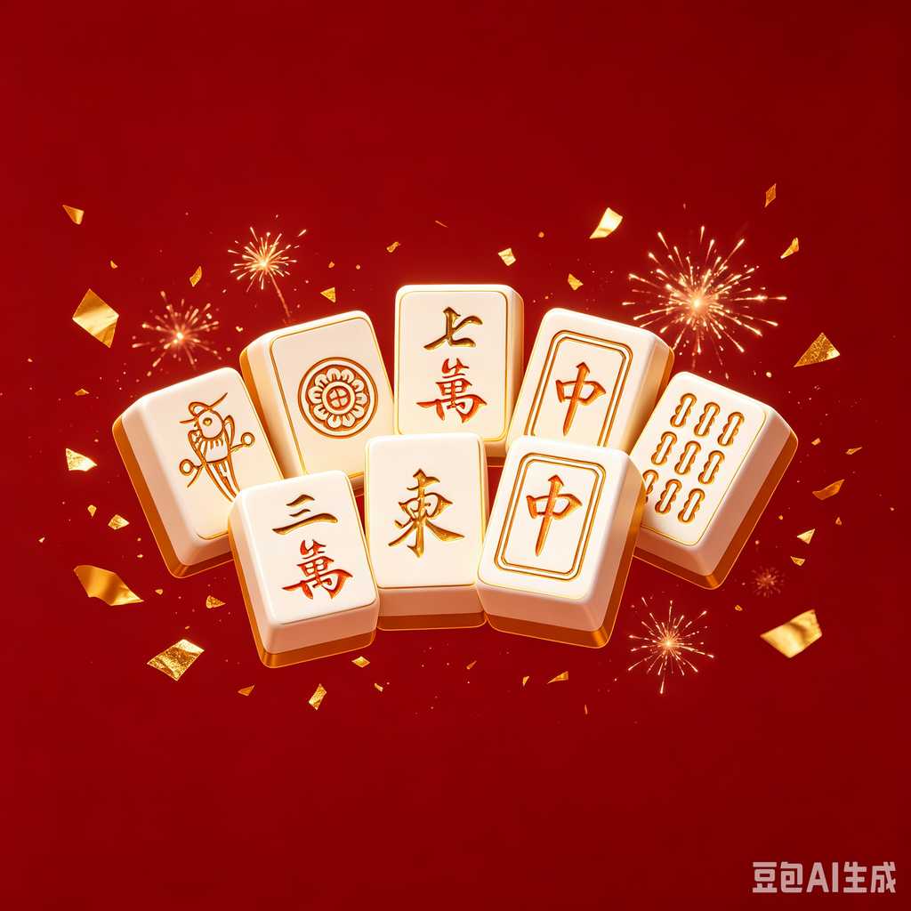 retro text mahjong tiles